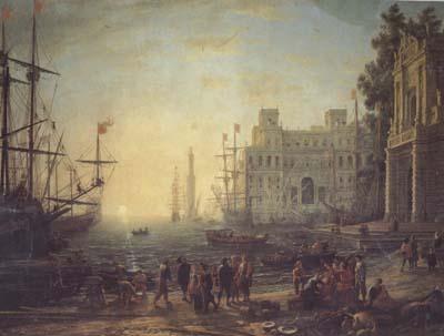 Claude Lorrain Port with the Ville Medici (mk17) Sweden oil painting art